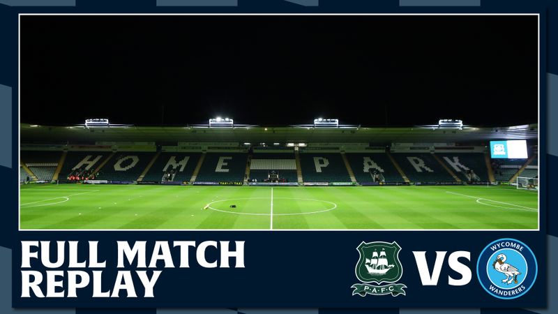 Full Match Replay: Plymouth Argyle vs Wycombe Wanderers