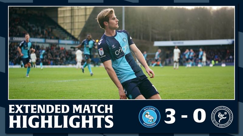 Extended Match Highlights: Wycombe Wanderers 3-0 Burton Albion 