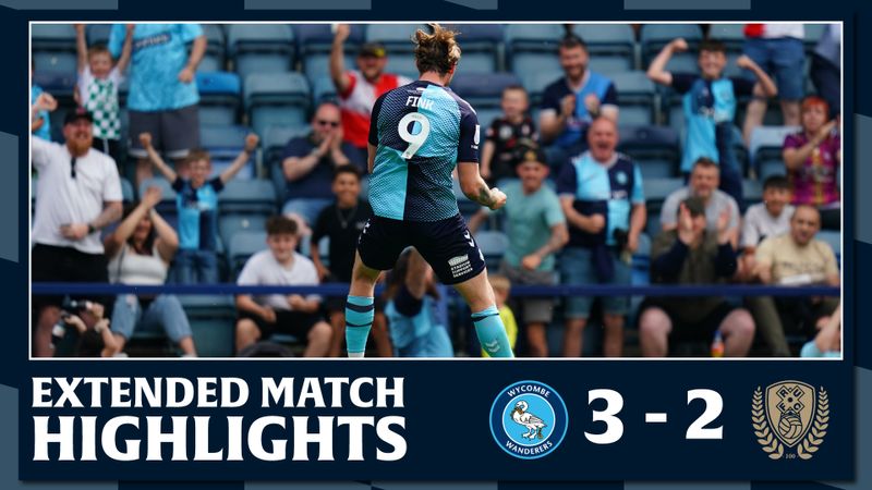 Extended Match Highlights: Wycombe Wanderers 3 - 2 Rotherham United 