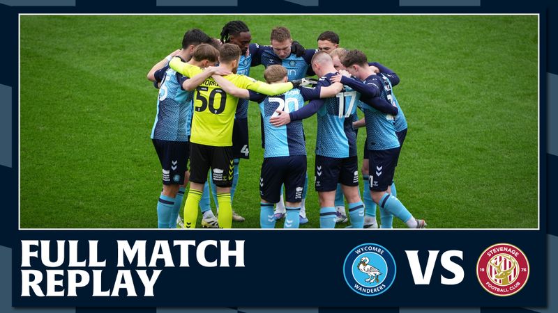 Full Match Replay: Wycombe Wanderers vs Steveange