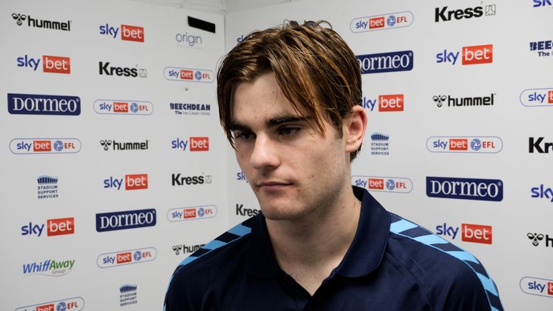 Nathan Lowe's reacts to his debut goal!