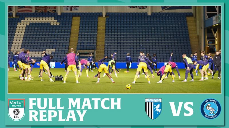 Full Match Replay: Gillingham vs Wycombe Wanderers