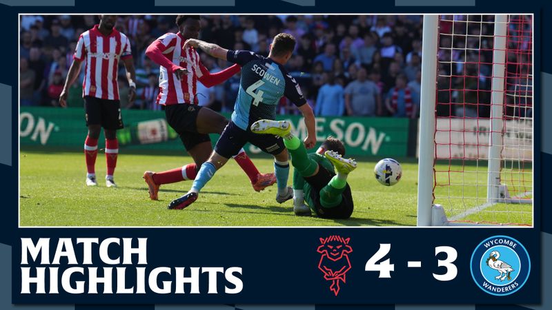 Match Highlights: Lincoln City 4 - 3 Wycombe Wanderers
