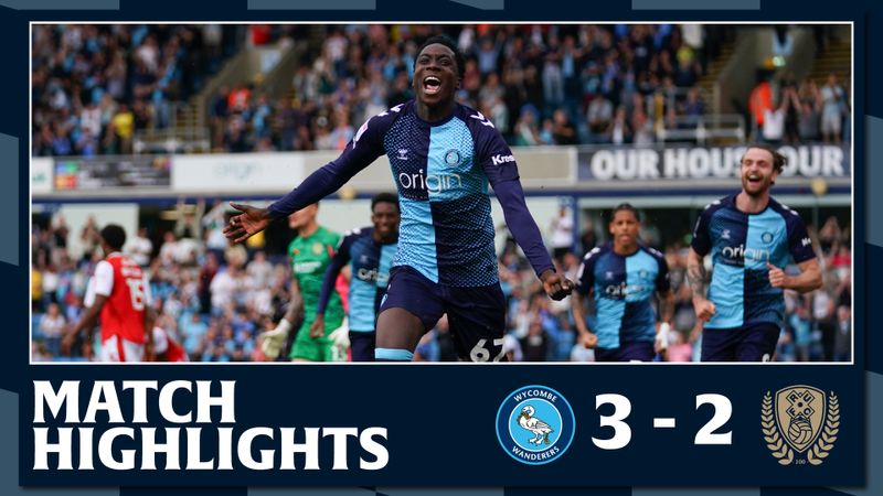 Match Highlights: Wycombe Wanderers 3 - 2 Rotherham United
